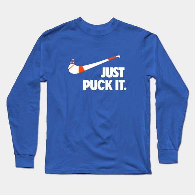 Just Puck It. Long Sleeve T-Shirt by Irish Nostalgia